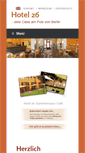 Mobile Screenshot of hotel26-berlin.de